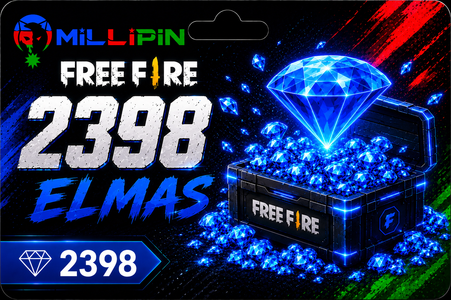 Free Fire 2398 Elmas